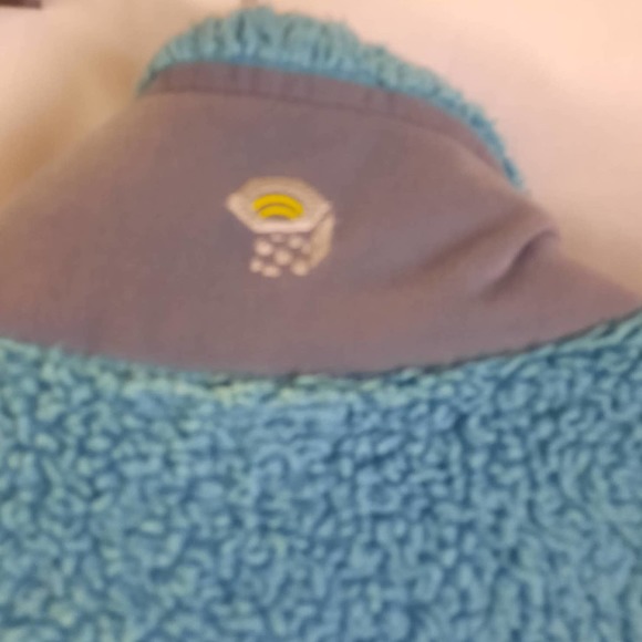 Mountain Headwear Aqua Light Blue Full Zip Polartec Fleece jacket Small Petite - Picture 4 of 7